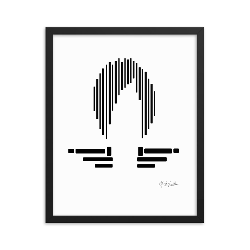 Framed Portrait - White