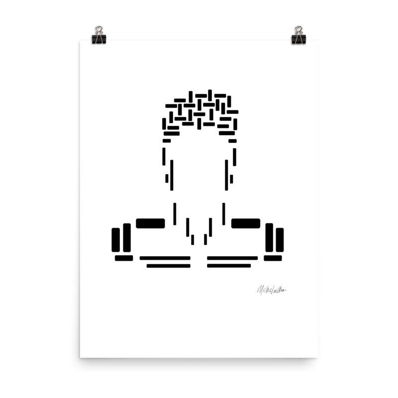 Poster Portrait - White