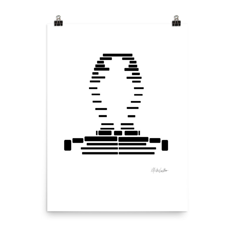 Poster Portrait - White